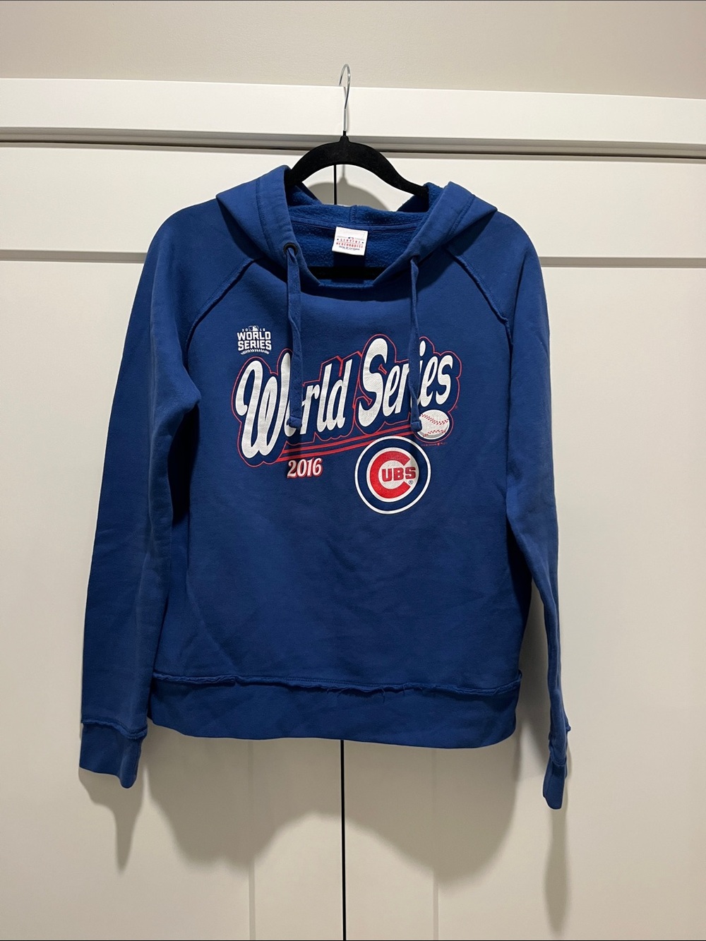 5th & Ocean Blue Pullover Hoodie with Branded Tag- Chicago Cubs